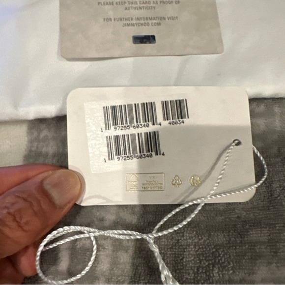 Jimmy Choo Diamond Cinch Top Handle Black Handbag - Picture 6 of 16